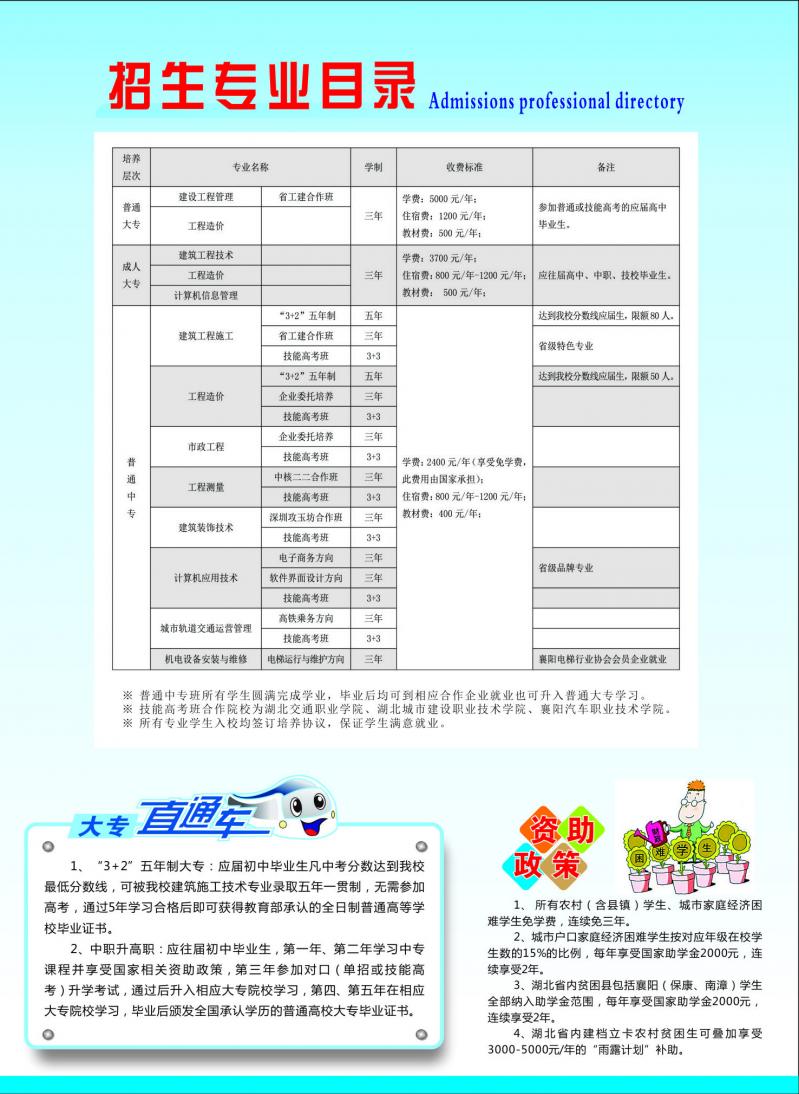 湖北省工業(yè)建筑學校2018年秋季招生簡章(圖3)